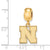 University of Nebraska Small Charm Bead in Gold Plated