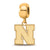 Gold Plated LogoArt University of Nebraska Small Bead Charm