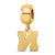 University of Nebraska Xs Charm Bead in Gold Plated