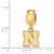 University of Nebraska Xs Charm Bead in Gold Plated