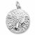 Sand Dollar charm in Sterling Silver hide-image