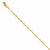 14K Yellow Gold Singapore Lock Chain