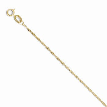 10K Yellow Gold Singapore Chain