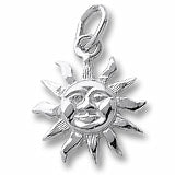 Sunburst charm in Sterling Silver hide-image