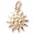 Sunburst Charm in 10k Yellow Gold hide-image