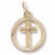 Cross Charm in 10k Yellow Gold hide-image