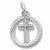 Cross charm in 14K White Gold hide-image