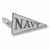 Navy charm in 14K White Gold hide-image