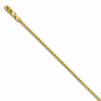 14K Yellow Gold Wheat Chain