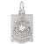 Bermuda Crest Charm In 14K White Gold