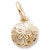 Sand Dollar Charm in 10k Yellow Gold hide-image