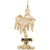 Miami Palm Charm In Yellow Gold
