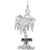 Miami Palm Charm In Sterling Silver