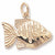 Angelfish charm in Yellow Gold Plated hide-image