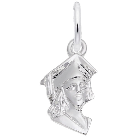 Graduation Charm In Sterling Silver