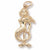 Mermaid Charm in 10k Yellow Gold hide-image