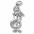 Mermaid charm in Sterling Silver hide-image