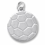 Soccer Ball charm in Sterling Silver hide-image