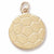 Soccer Ball charm in Yellow Gold Plated hide-image