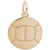 Volleyball Charm In Yellow Gold