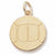 Volleyball charm in Yellow Gold Plated hide-image