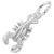 Lobster Charm In 14K White Gold