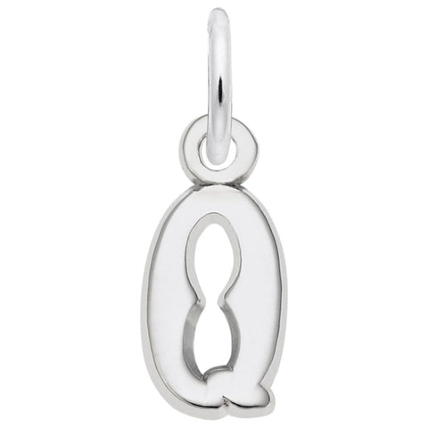 Initial Q Charm In Sterling Silver