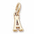 Initial A charm in Yellow Gold Plated hide-image