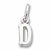 Initial D charm in Sterling Silver hide-image