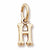 Initial H charm in Yellow Gold Plated hide-image