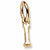 Initial I charm in 14K Yellow Gold