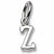 Initial Z charm in 14K White Gold hide-image