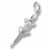 Alligator charm in Sterling Silver hide-image