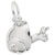 Snail Charm In Sterling Silver
