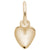 Heart Charm in Yellow Gold Plated