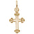 Cross Charm In Yellow Gold