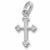 Cross charm in 14K White Gold hide-image