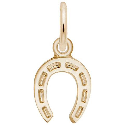 Horseshoe Charm In Yellow Gold