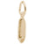 Ballet Shoe Charm In Yellow Gold