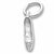 Ballet Shoe charm in 14K White Gold hide-image