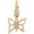 Butterfly Charm In Yellow Gold