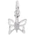 Butterfly Charm In Sterling Silver