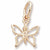 Butterfly Charm in 10k Yellow Gold hide-image