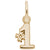 #1 Charm in Yellow Gold Plated