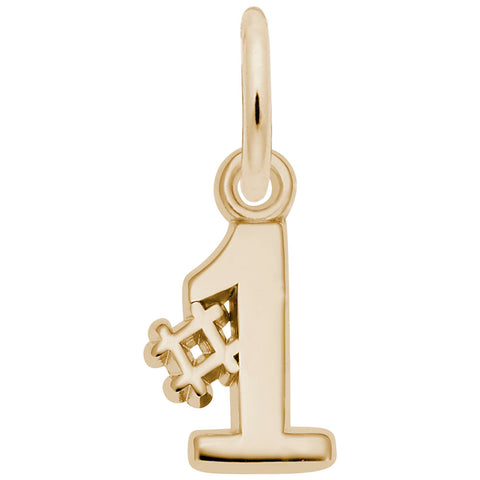 #1 Charm In Yellow Gold