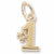 #1 charm in Yellow Gold Plated hide-image
