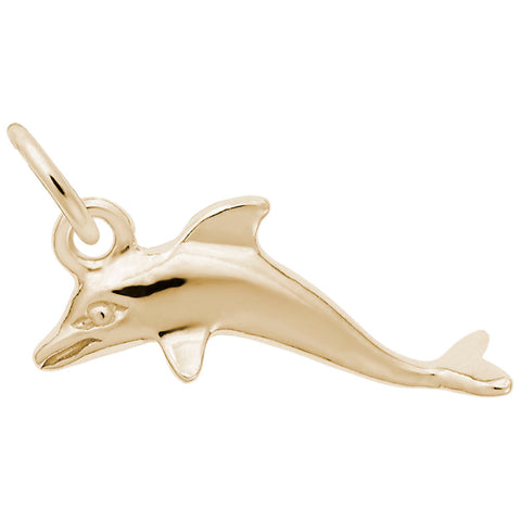 Dolphin Charm in Yellow Gold Plated