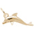 Dolphin Charm in Yellow Gold Plated