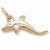 Dolphin charm in Yellow Gold Plated hide-image