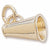 Megaphone charm in Yellow Gold Plated hide-image